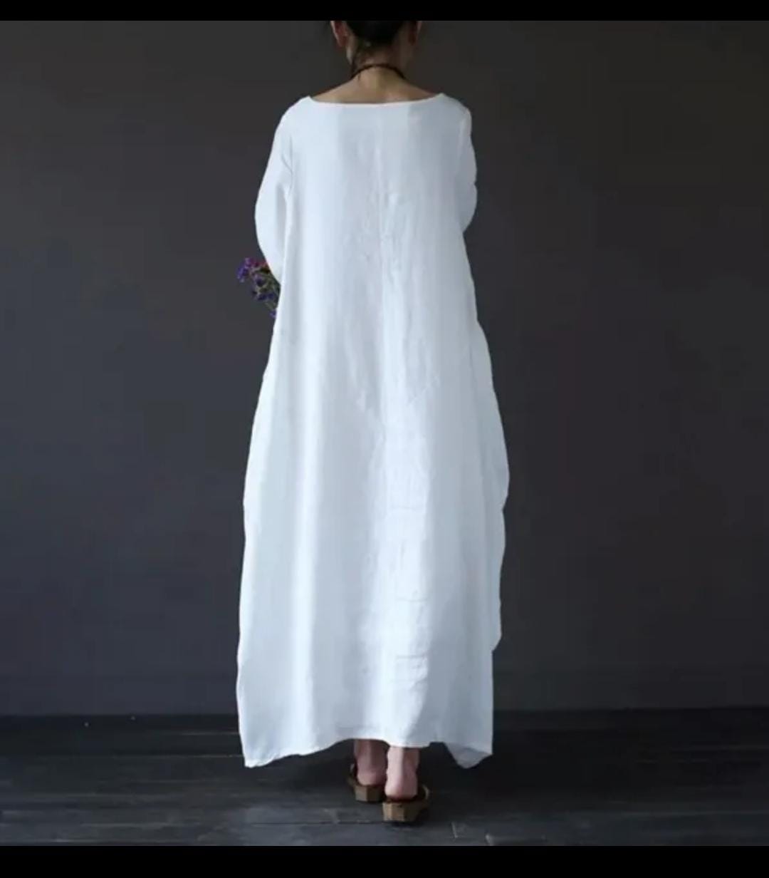A-line Dress Women Splice Long Dress Q202 A-line Dress Women Splice Long Dress Q202