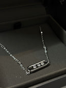 Silver Diamond Necklace DN78569 - TUZZUT Qatar Online Shopping