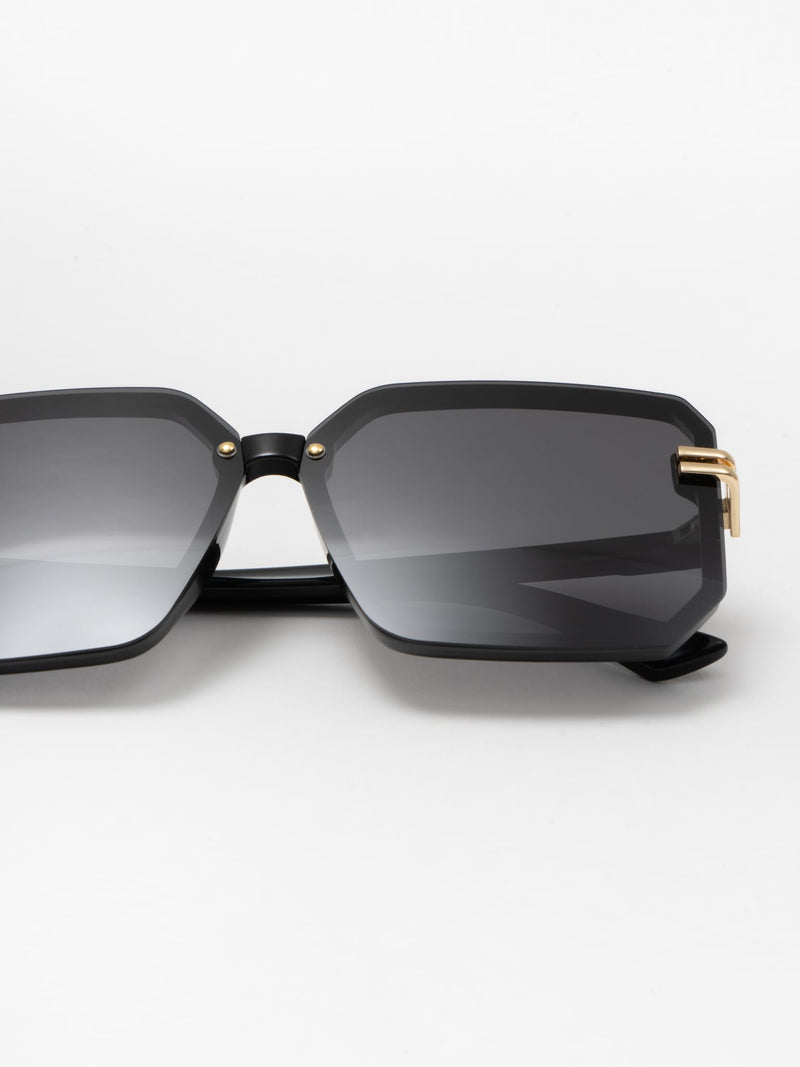 Metal-trimmed Square-frame Sunglasses S3599867 - TUZZUT Qatar Online Shopping