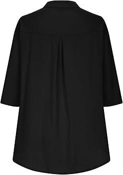 Women's Pocket Button Shirt Office V-Neck Long Sleeved Blouse B-283821 Women's Pocket Button Shirt Office V-Neck Long Sleeved Blouse B-283821