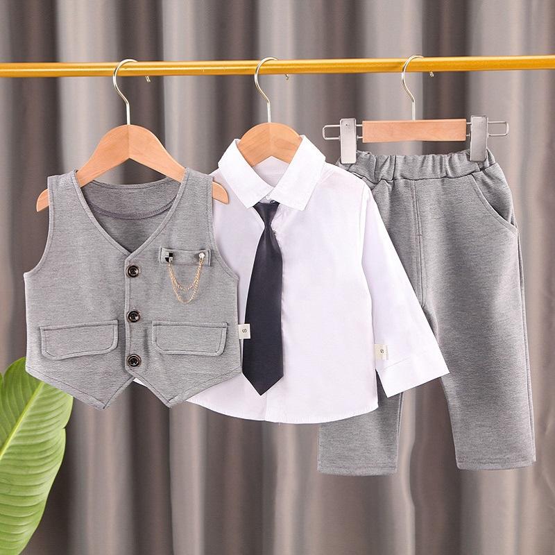 Boys 3-Pieces Set Suit Tie Clothes  1522632 - TUZZUT Qatar Online Shopping