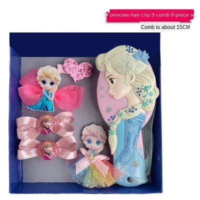 6pcs/Set Baby Hair Clips Cartoon Baby Headband Cute Cartoon Frozen Elsa Children Hairpin Barrettes Headwear Baby Accessories Box S4469420 - Tuzzut.com Qatar Online Shopping