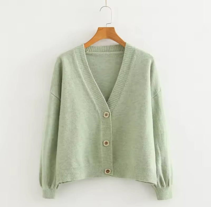 Women Long Sleeve Loose Caridgan 62826 - TUZZUT Qatar Online Shopping