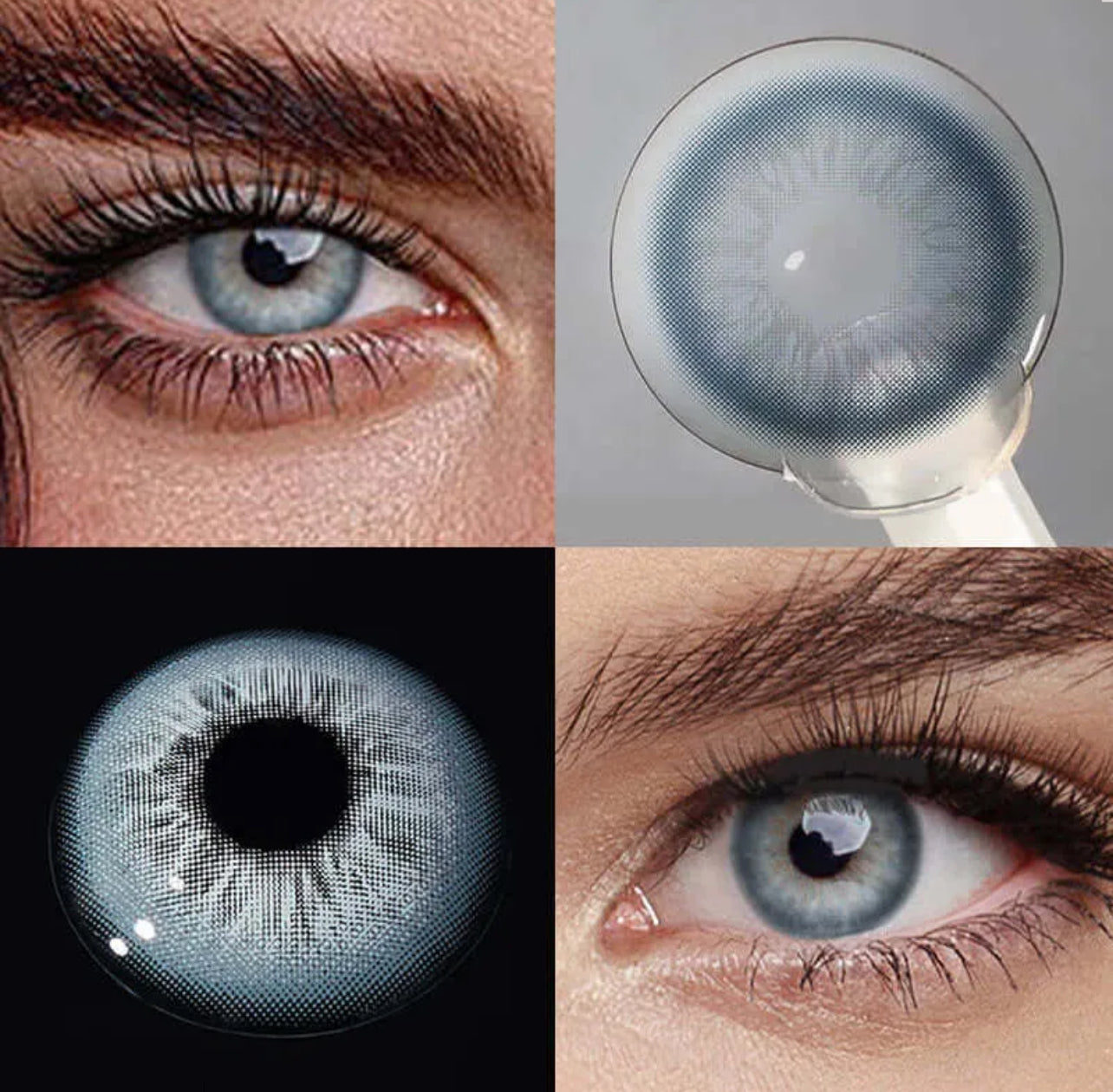 Unibling Glacier Blue Contact Lenses for Eyes (1 Pair) Unibling Glacier Blue Contact Lenses for Eyes (1 Pair)