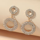 Two Embellished Double-Circle Earrings R5