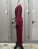 Women Solid Luxury Long Sleeve Maxi Skirt Suit   B-365114 - TUZZUT Qatar Online Shopping