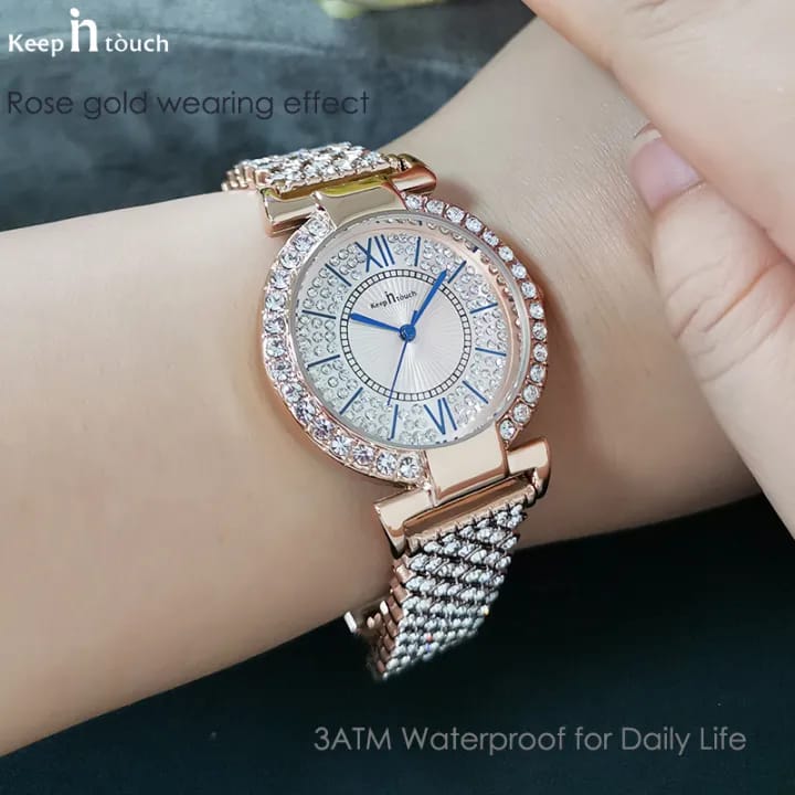 KEEP IN TOUCH women watch branded girls korean style Round W652178 - Tuzzut.com Qatar Online Shopping