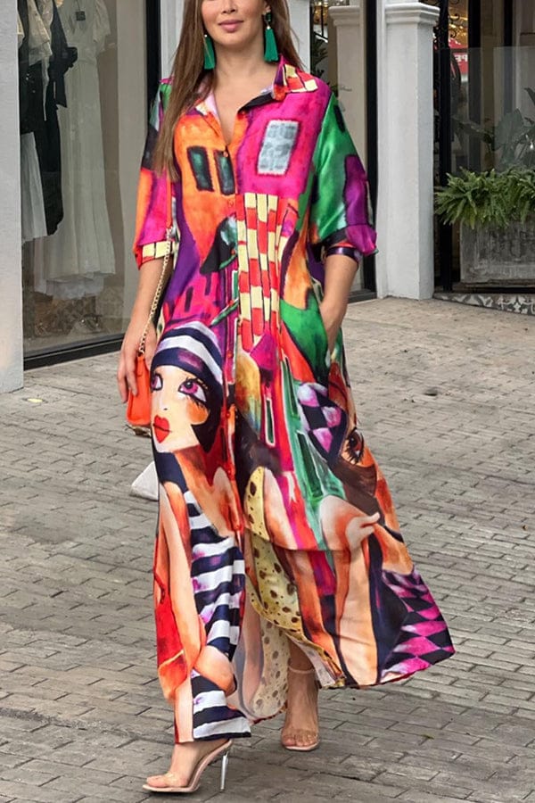 Women's Fashion Print Long Dress 1123556 Women's Fashion Print Long Dress 1123556