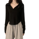 Women's Solid Color T-Shirts 323845 - S - TUZZUT Qatar Online Shopping