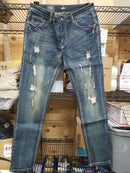 Women's ripped jeans streetwear trend pants destroyed casual biker pants regular straight trousers  S4980965 - TUZZUT Qatar Online Shopping