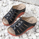 Floral Wedge Sandals S336 - TUZZUT Qatar Online Shopping