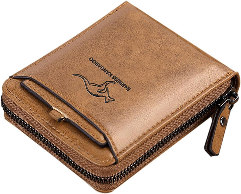 Large Capacity Leather Wallet with Zip B1004 - TUZZUT Qatar Online Shopping