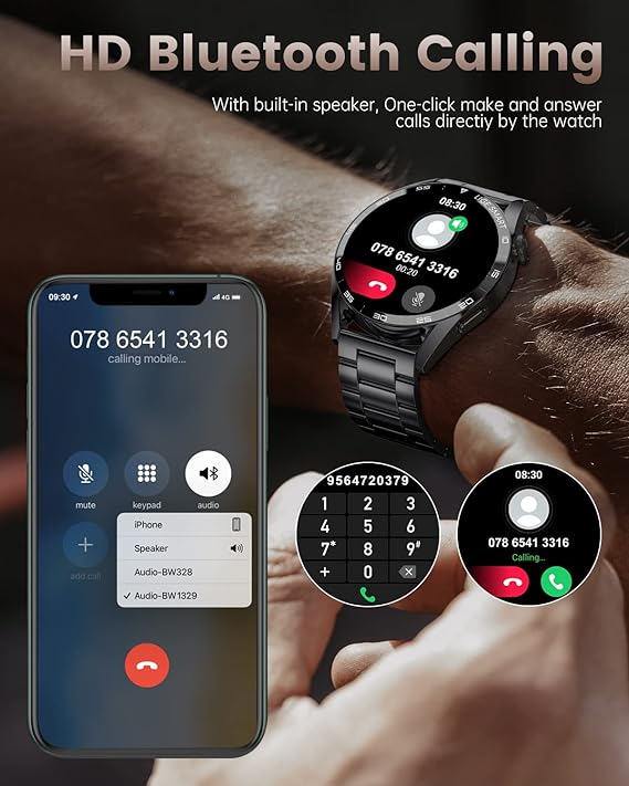 Smart Watch for Men with Make/Answer Call 860047 - TUZZUT Qatar Online Shopping