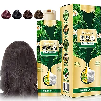 Plant Bubble Hair Dye Shampoo 300ml - Tuzzut.com Qatar Online Shopping