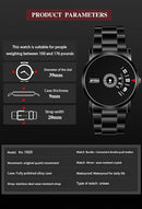 Unisex Watches Cool Unique Creative Original Design Fashion Waterproof Stainless Steel Quartz Watch for Men and Women W12 - TUZZUT Qatar Online Shopping