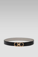 Iconic Black Leather Buckle Belt SF963 - TUZZUT Qatar Online Shopping
