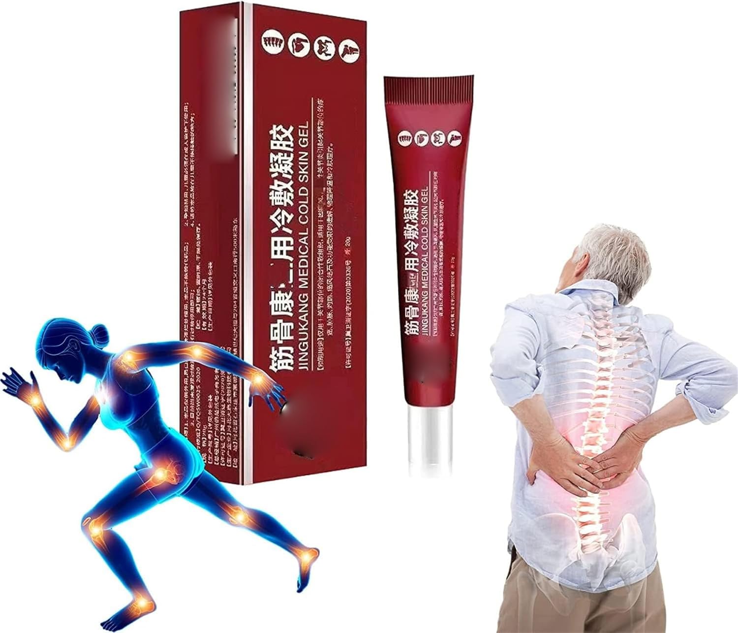 Jingukang Cold Compression Gel for Tendons and Bones 20g Jingukang Cold Compression Gel for Tendons and Bones 20g