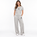 Women’s Short-Sleeve Top and Wide-Leg Trouser Set MIA-3