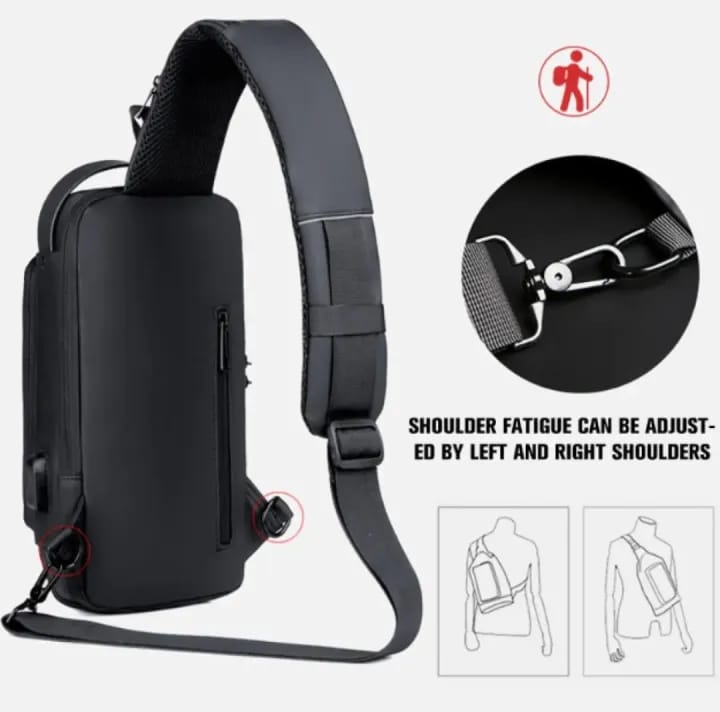 Men Multifunction Anti-theft Shoulder Bag 239 - TUZZUT Qatar Online Shopping