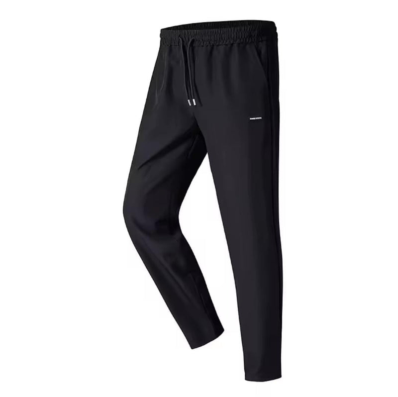 Men's Casual Ice Silk Straight Leg Pants  78512646 - TUZZUT Qatar Online Shopping