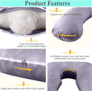 U Shaped Pregnancy Full Body Pillow with Velvet Cover 70x130cm - TUZZUT Qatar Online Shopping