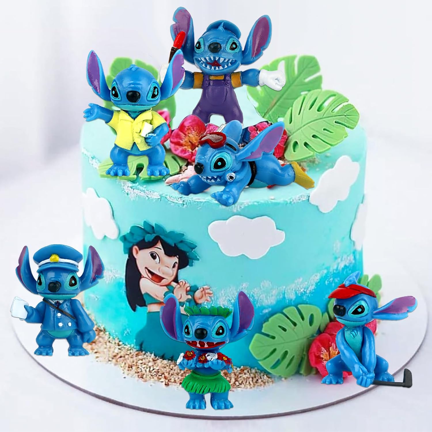 6 Pcs Figures Stitch Cake Decoration 942908 6 Pcs Figures Stitch Cake Decoration 942908