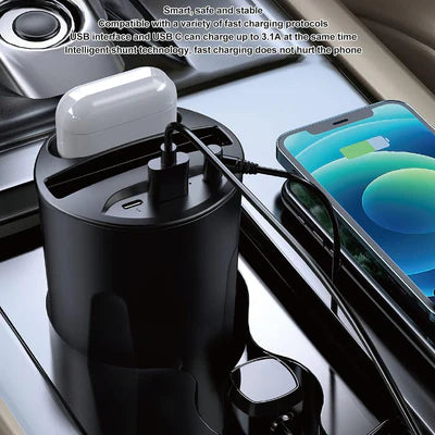 Car Wireless Charger Cup, 5 in 1 Qi Certified Fast Charging Station for Car B1 Car Wireless Charger Cup, 5 in 1 Qi Certified Fast Charging Station for Car B1