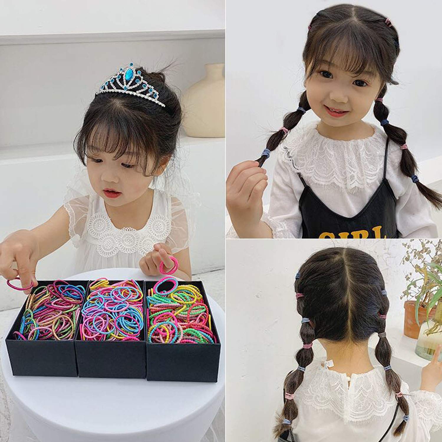 Elastic Hair Bands 100 Pcs X629209 Elastic Hair Bands 100 Pcs X629209