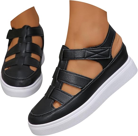 Hook And Loop Closed-Toe Sandals 6011 - TUZZUT Qatar Online Shopping