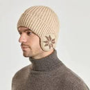 Winter Knit Beanie Hat for Men Women Outdoor Cycling Thick Fleece Lined Cap X4985104 - TUZZUT Qatar Online Shopping