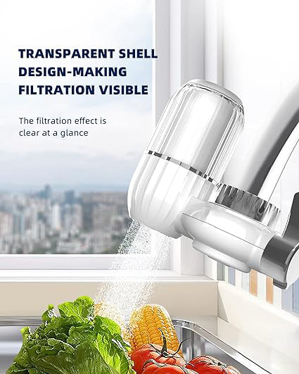 AUX Faucet Water Filter with Transparent Shell - Tuzzut.com Qatar Online Shopping