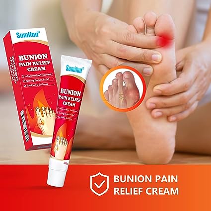 Sumifun Bunion Pain Relief Cream, 4 Counts Bunion Pain Cream for Bunion Relief & Toe Swelling - Pain Relief Foot Cream for Back, Neck, Knee, Hand, Wrist, Shoulder, Feet - Tuzzut.com Qatar Onl