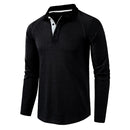 Mens Henley Shirt  Casual Breathable Shirts Regular Fit Long Sleeve P99582 - TUZZUT Qatar Online Shopping
