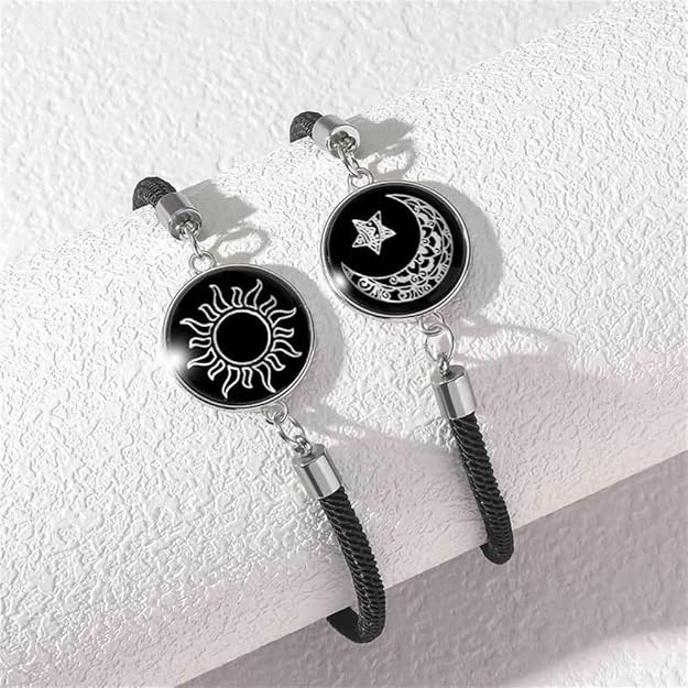 2pc Sun Moon Luminous Wristband WB65 2pc Sun Moon Luminous Wristband WB65