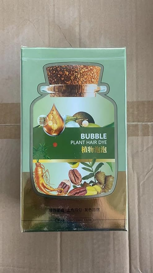 CORZEN Natural Plant Hair Dye,New Botanical Bubble Hair Dye 10ml 10Packs/Box CORZEN Natural Plant Hair Dye,New Botanical Bubble Hair Dye 10ml 10Packs/Box