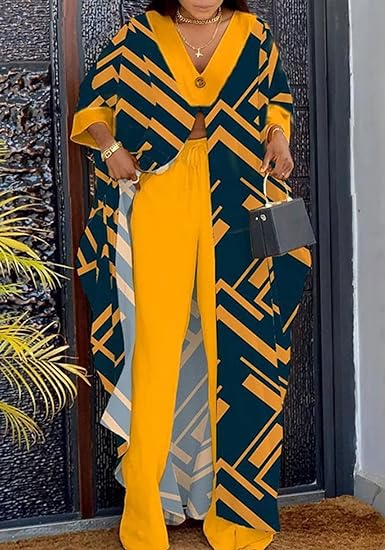 Floral V Neck Long Cardigan Cover Up Wide Leg Pants Sets Plus Size B-90645 Floral V Neck Long Cardigan Cover Up Wide Leg Pants Sets Plus Size B-90645