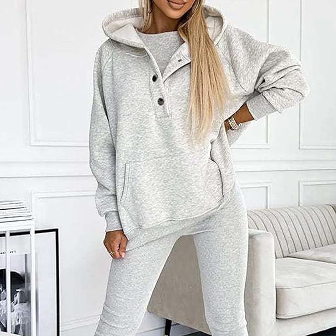 Lounge Pants Hooded Outfi Sports Suit Wide Pocket 80632 Lounge Pants Hooded Outfi Sports Suit Wide Pocket 80632