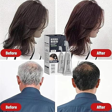 Fruit Essence Hair Dyeing Comb, Xusheng Fruit Dyeing Cream 80ml Fruit Essence Hair Dyeing Comb, Xusheng Fruit Dyeing Cream 80ml