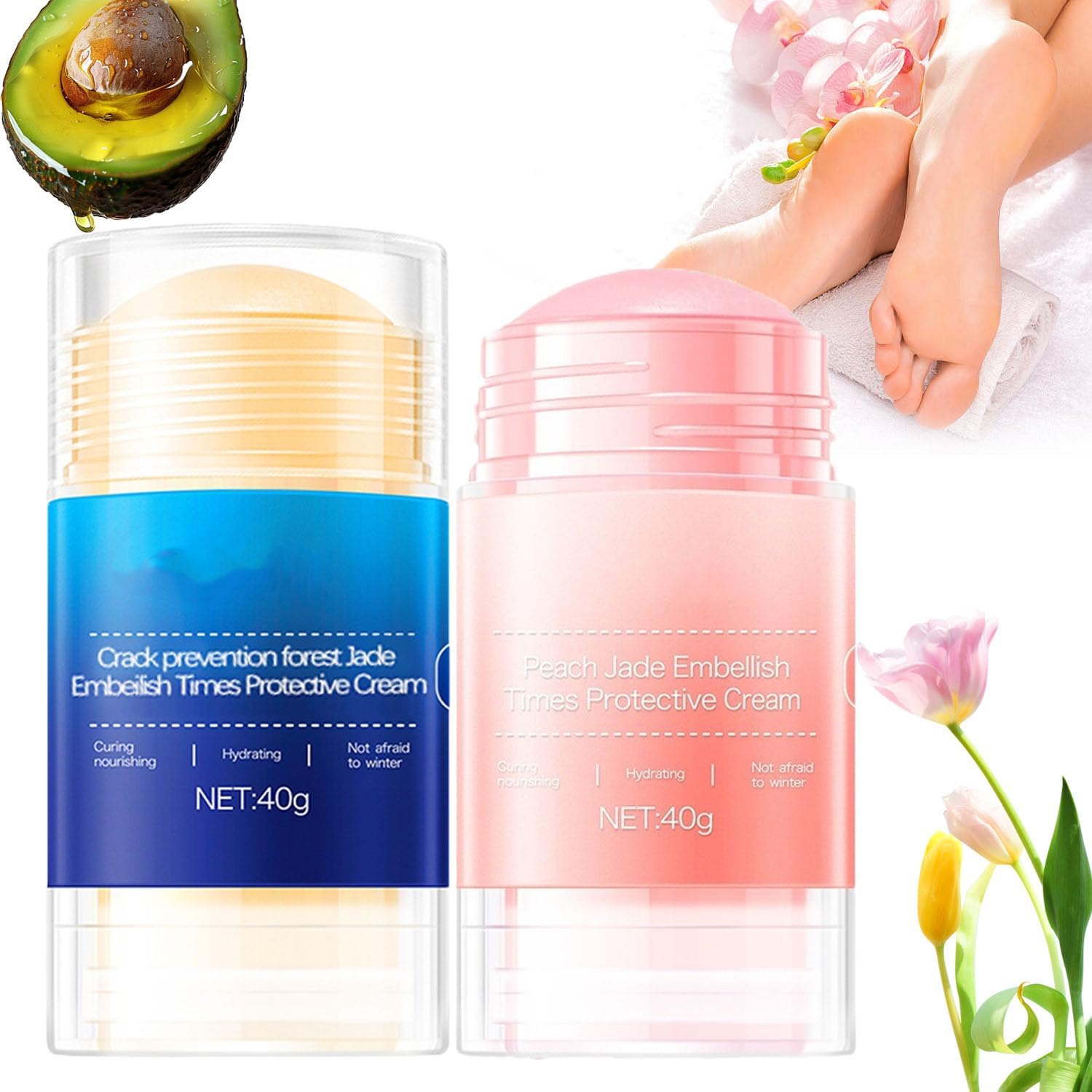 Foot Care Cream Cracked Feet, Crack Feet Prevention Stick, FootBalm, Foot Balm Stick for Dry Cracked Feets, Anti Cracking Foot Cream Roll On, Hydrating FT22 Foot Care Cream Cracked Feet, Crack Feet Prevention Stick, FootBalm, Foot Balm Stick for Dry Cracked Feets, Anti Cracking Foot Cream Roll On, Hydrating FT22
