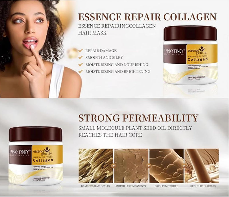 Pinky Pinky Collagen Hair Mask -500g - TUZZUT Qatar Online Shopping