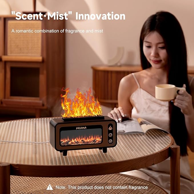 Vintage Fireplace Aroma Diffuser LA-0646 - TUZZUT Qatar Online Shopping