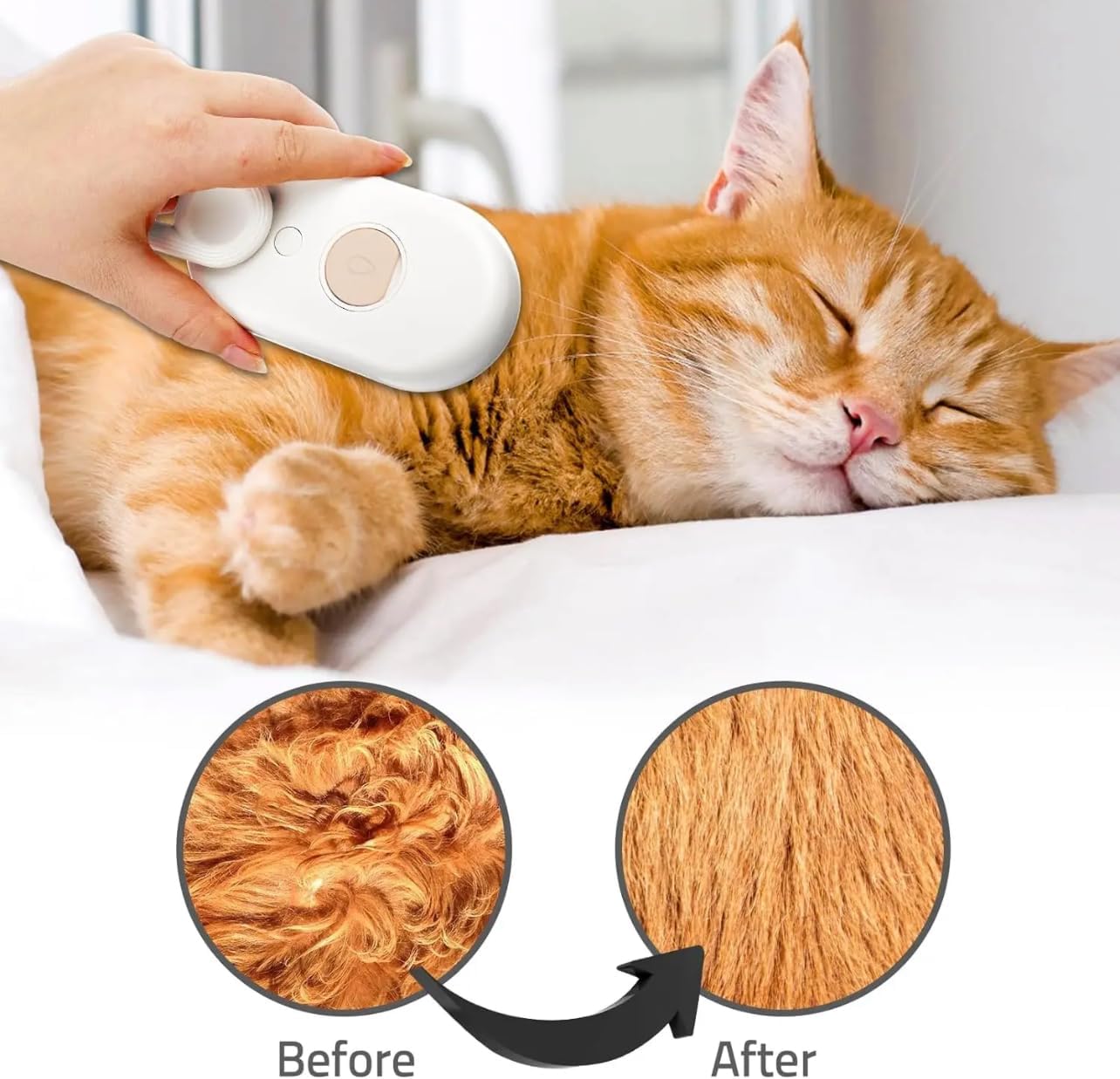 Smart Electric Steam Brush for Dogs and Cats Smart Electric Steam Brush for Dogs and Cats
