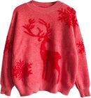 Women's  Long Sleeve Xmas Sweater Shirt B194219 - TUZZUT Qatar Online Shopping