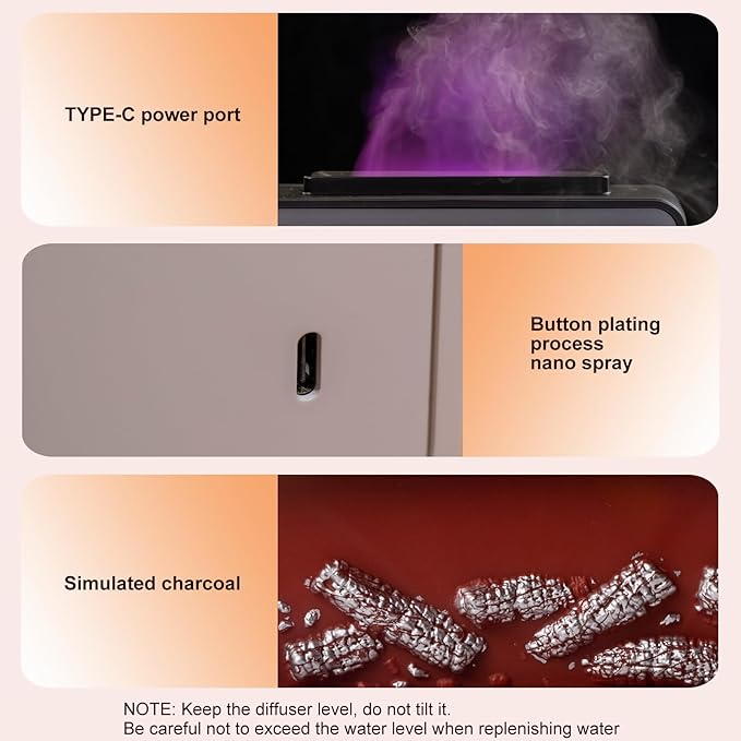 Vintage Fireplace Aroma Diffuser LA-0646 - TUZZUT Qatar Online Shopping