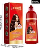 Long Lasting Bubble Hair Color Shampoo 500ml - TUZZUT Qatar Online Shopping