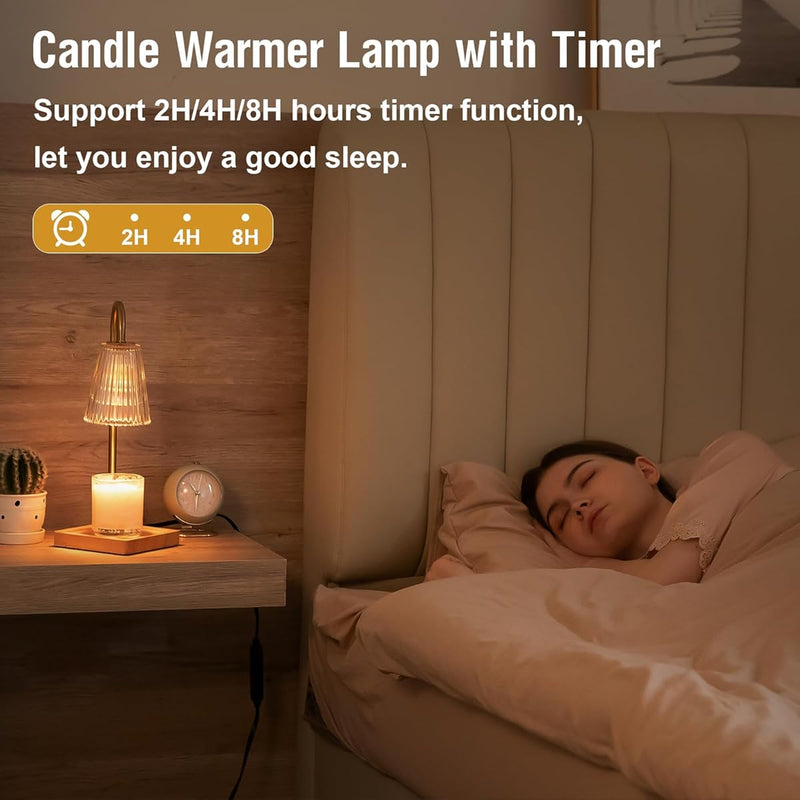 Warm Candle Lamp 110V/220V Bedroom Bedside Aromatherapy Lamp