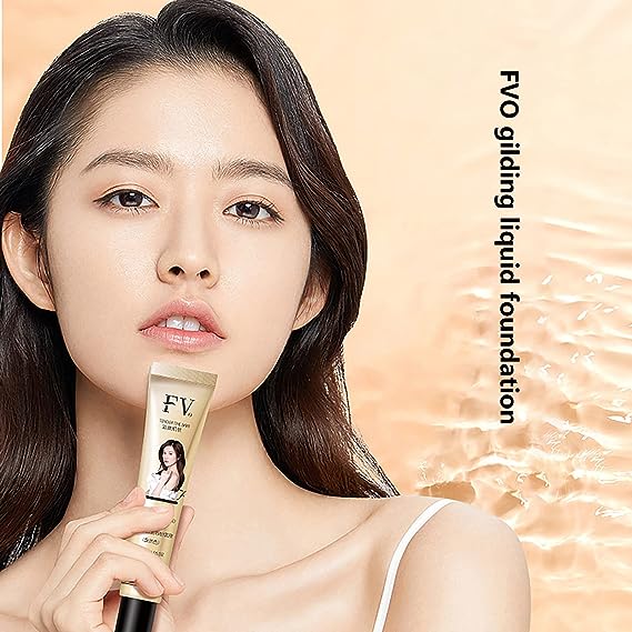 FVO Liquid Foundation Glowing Concealer Cream, Waterproof And Sweatproof, Hydrate and Brighten, Radiant & Healthy Looking Skin, Skin Perfecting (Hydrate and brighten skin) - Tuzzut.com Qatar 
