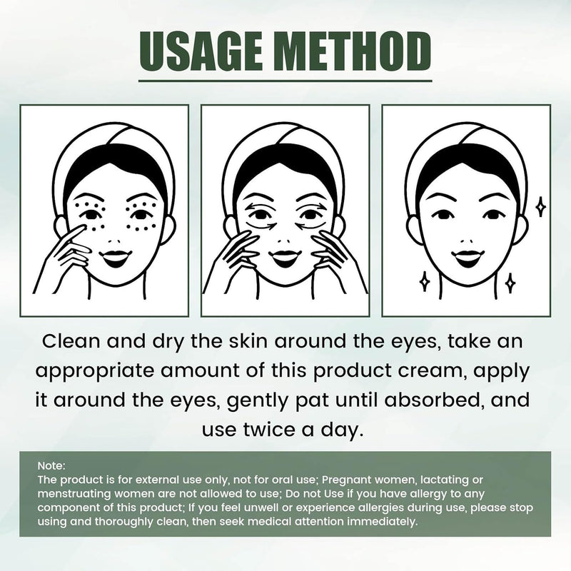 Eye Cream Anti-Aging, Eye Cream for Puffiness and Bags Under Eyes, Under Eye Cream for Dark Circles, Natural Ingredient Moisturizer Improve Dryness Reduce Fine Lines and Wrinkles - TUZZUT Qatar Online Shopping