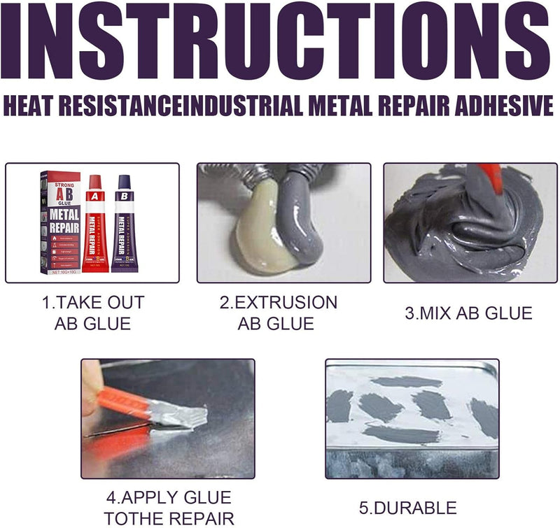 AB Metal Repair Paste 10g+10g - TUZZUT Qatar Online Shopping