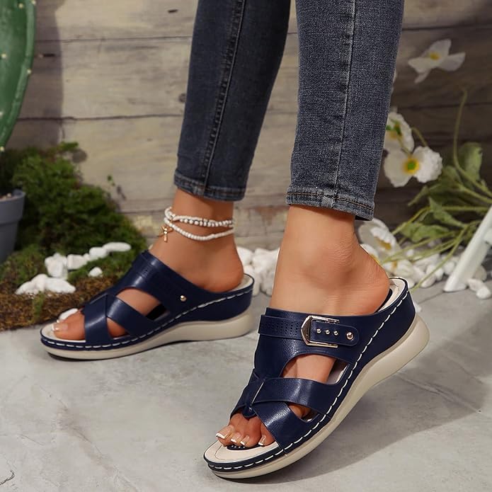 Women's Fashion Wedge Sandals 61536 - TUZZUT Qatar Online Shopping